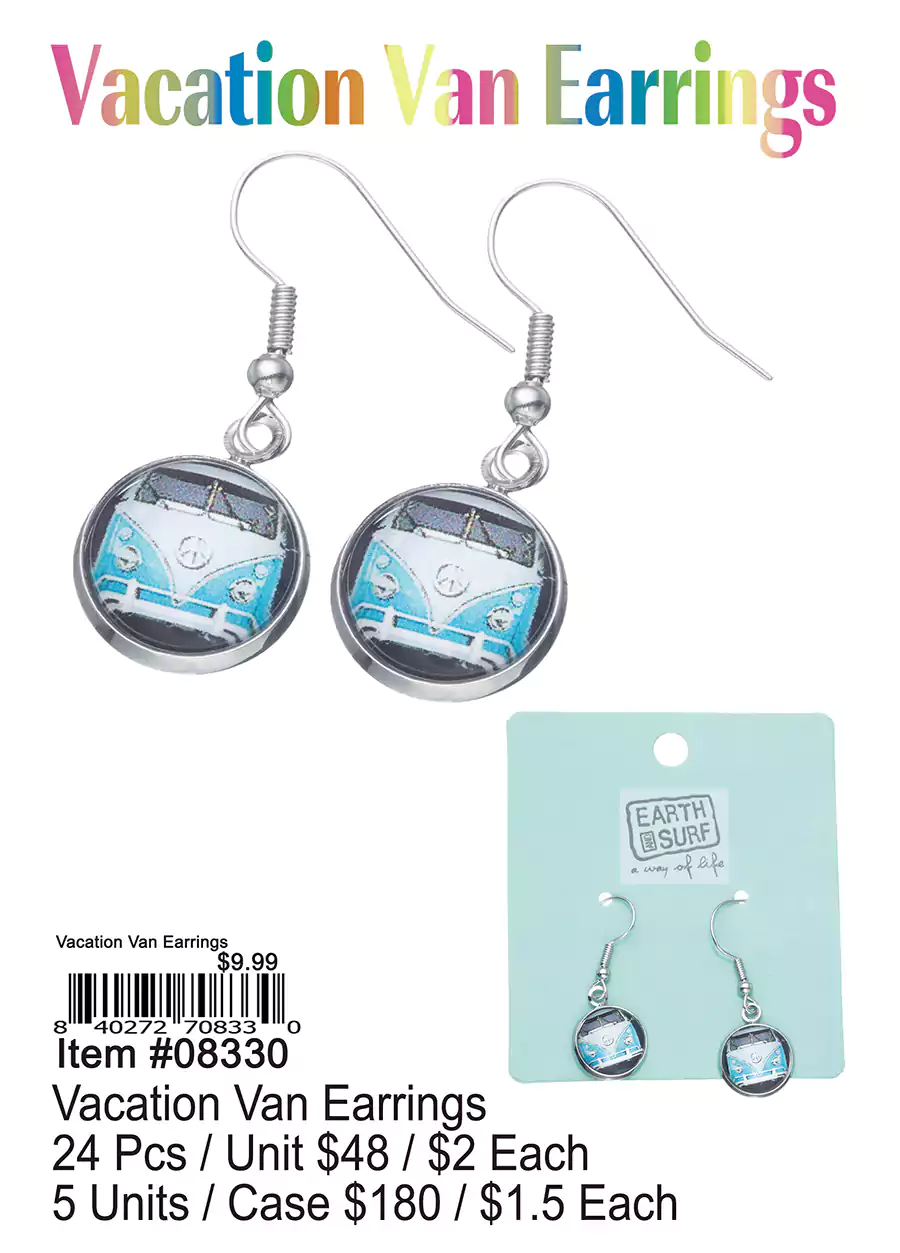 Vacation Van Earrings